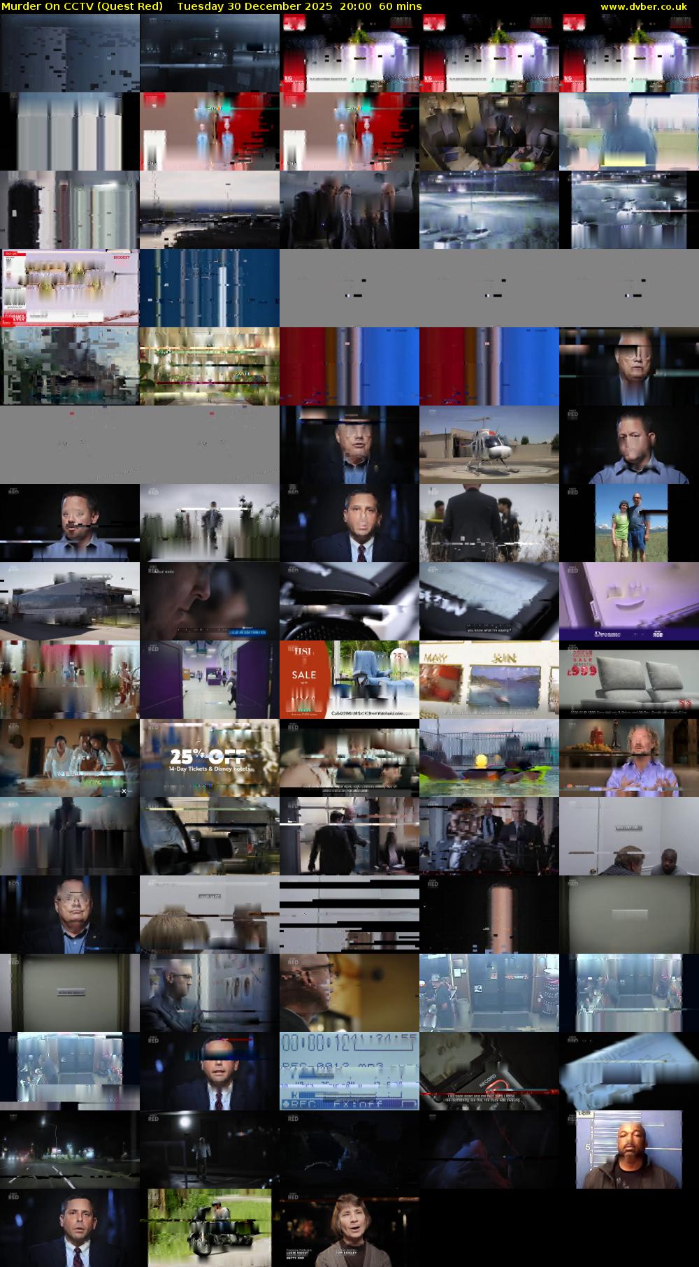 Murder On CCTV (Quest Red) Tuesday 30 December 2025 20:00 - 21:00