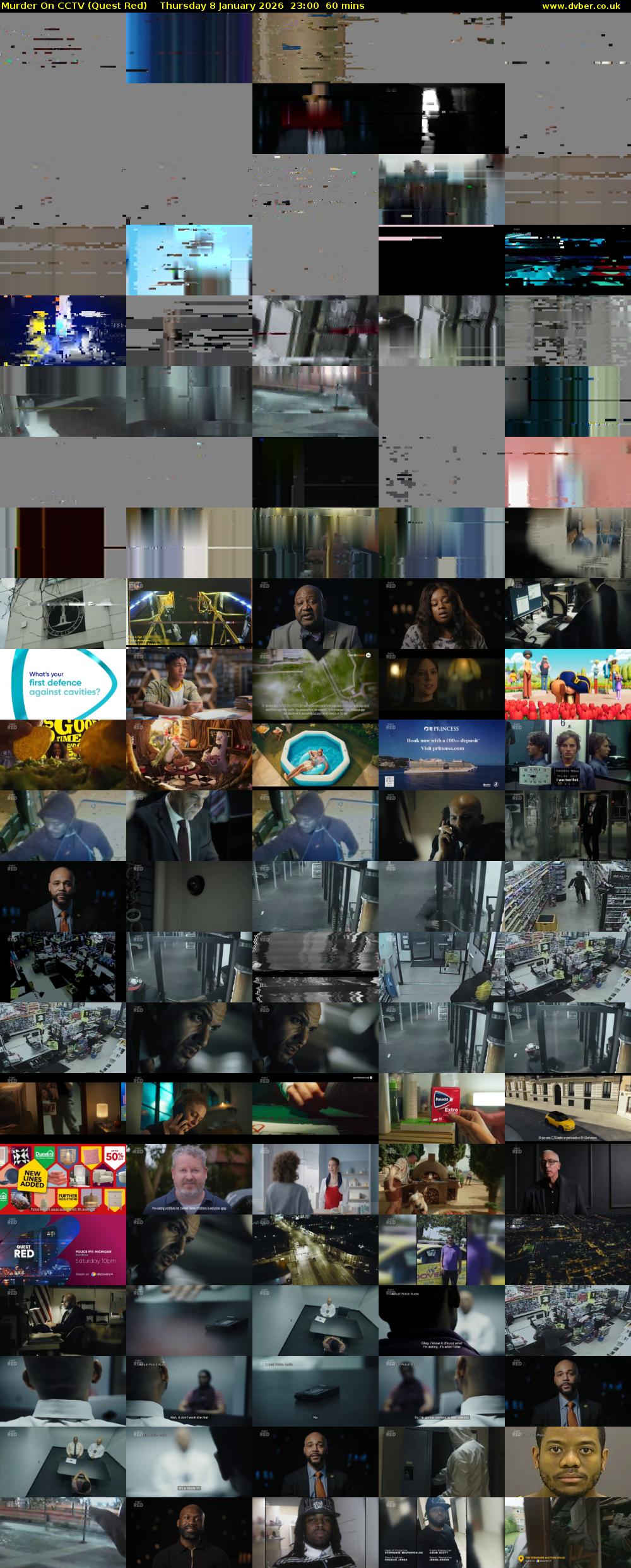 Murder On CCTV (Quest Red) Thursday 8 January 2026 23:00 - 00:00