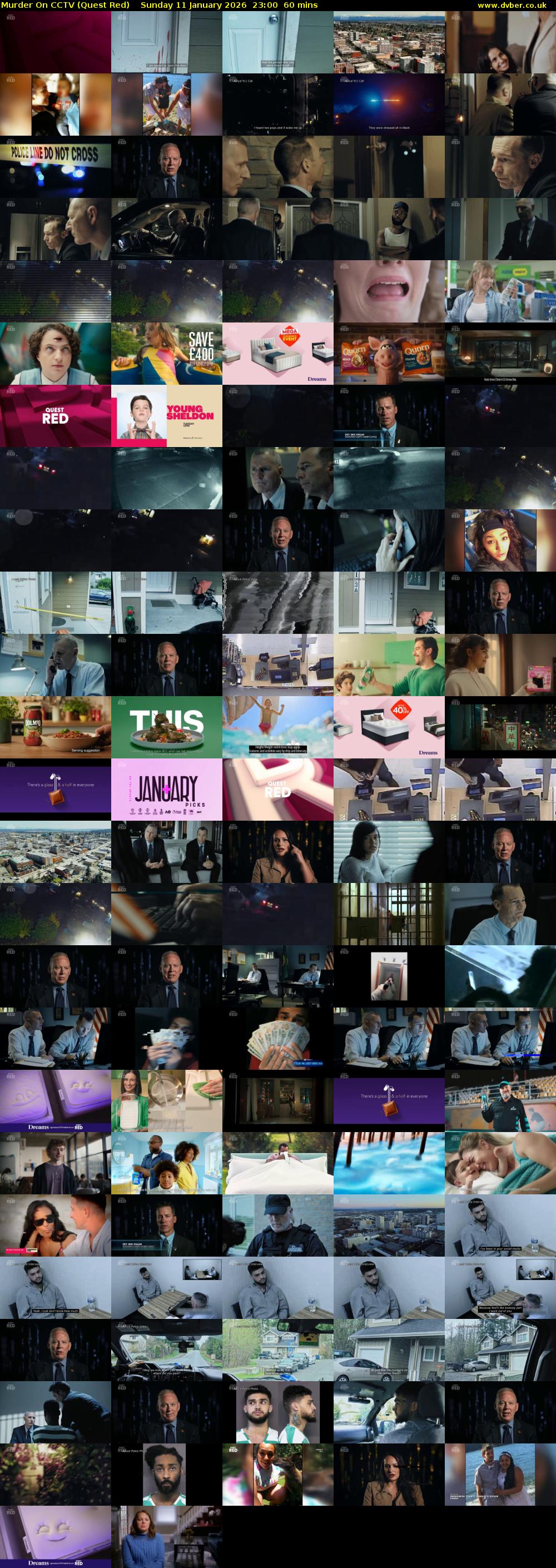 Murder On CCTV (Quest Red) Sunday 11 January 2026 23:00 - 00:00