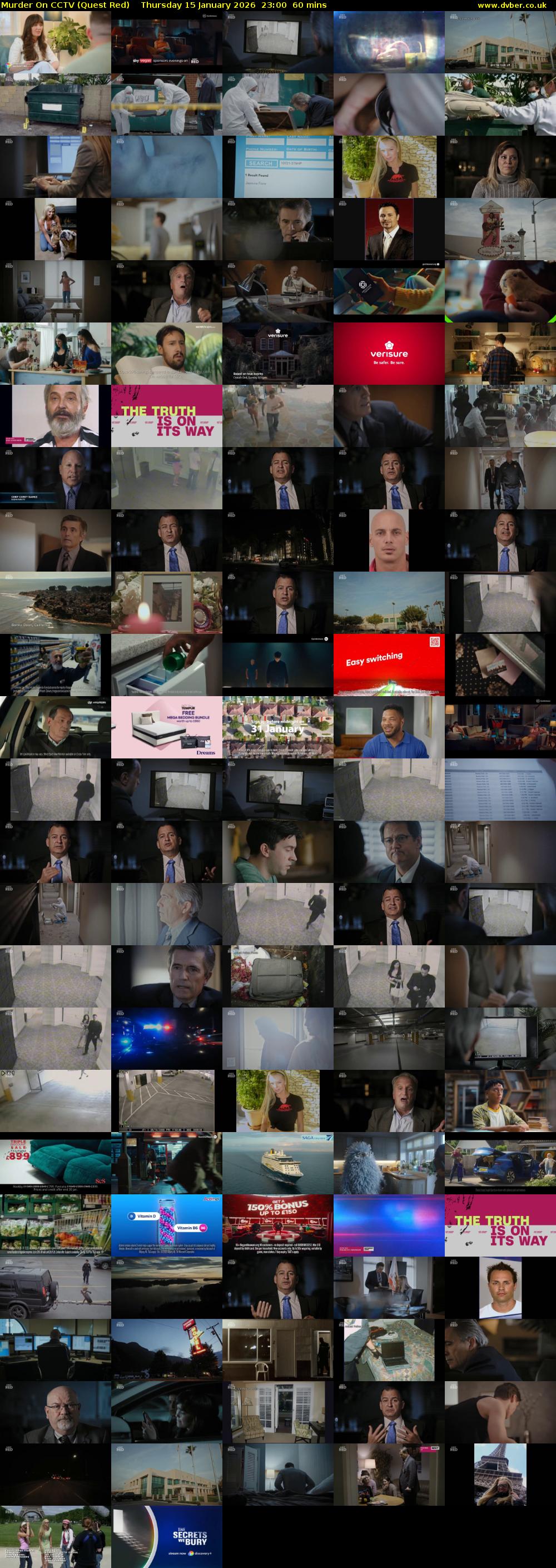 Murder On CCTV (Quest Red) Thursday 15 January 2026 23:00 - 00:00