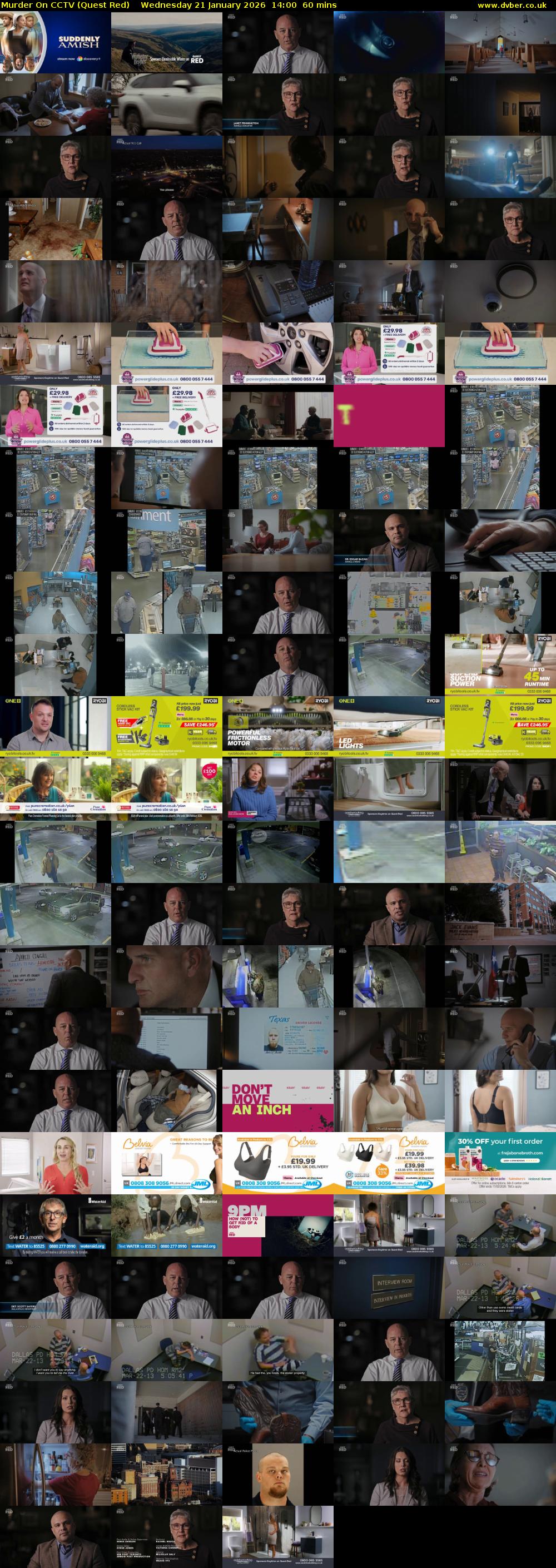 Murder On CCTV (Quest Red) Wednesday 21 January 2026 14:00 - 15:00