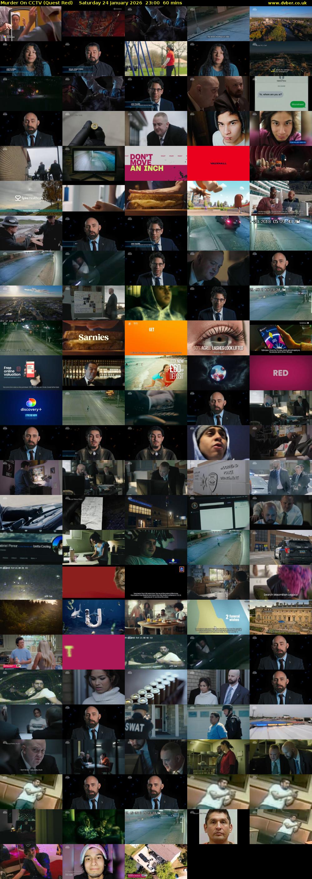 Murder On CCTV (Quest Red) Saturday 24 January 2026 23:00 - 00:00