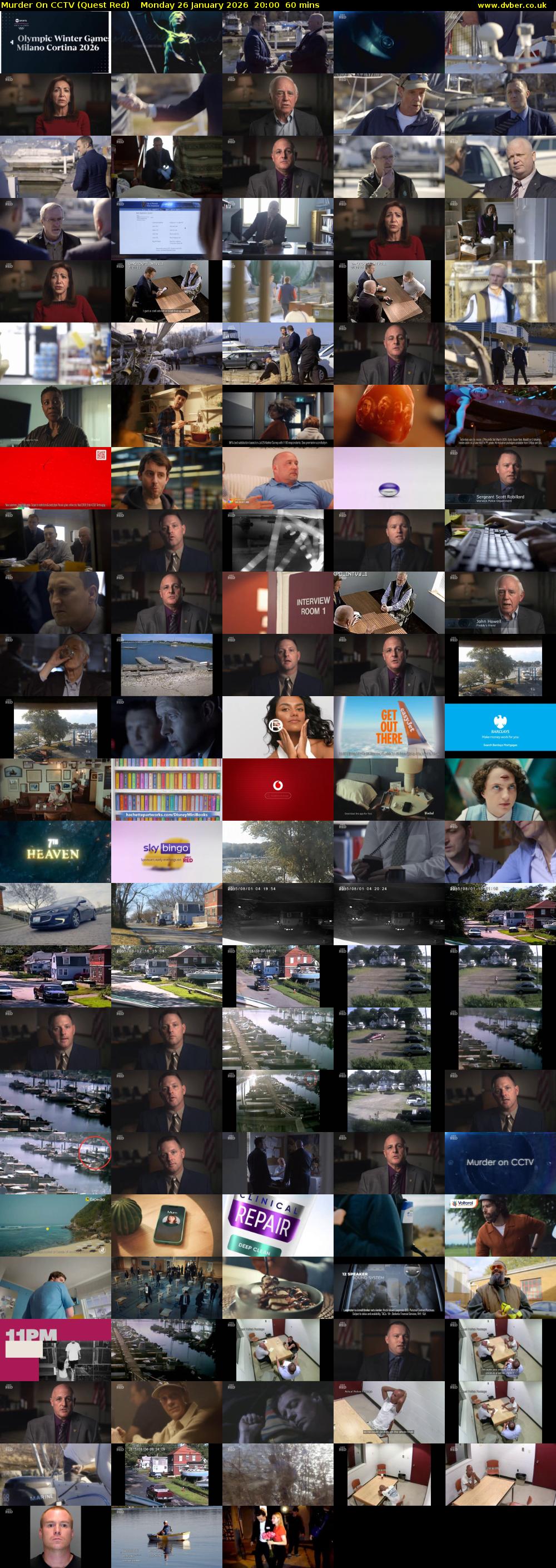 Murder On CCTV (Quest Red) Monday 26 January 2026 20:00 - 21:00