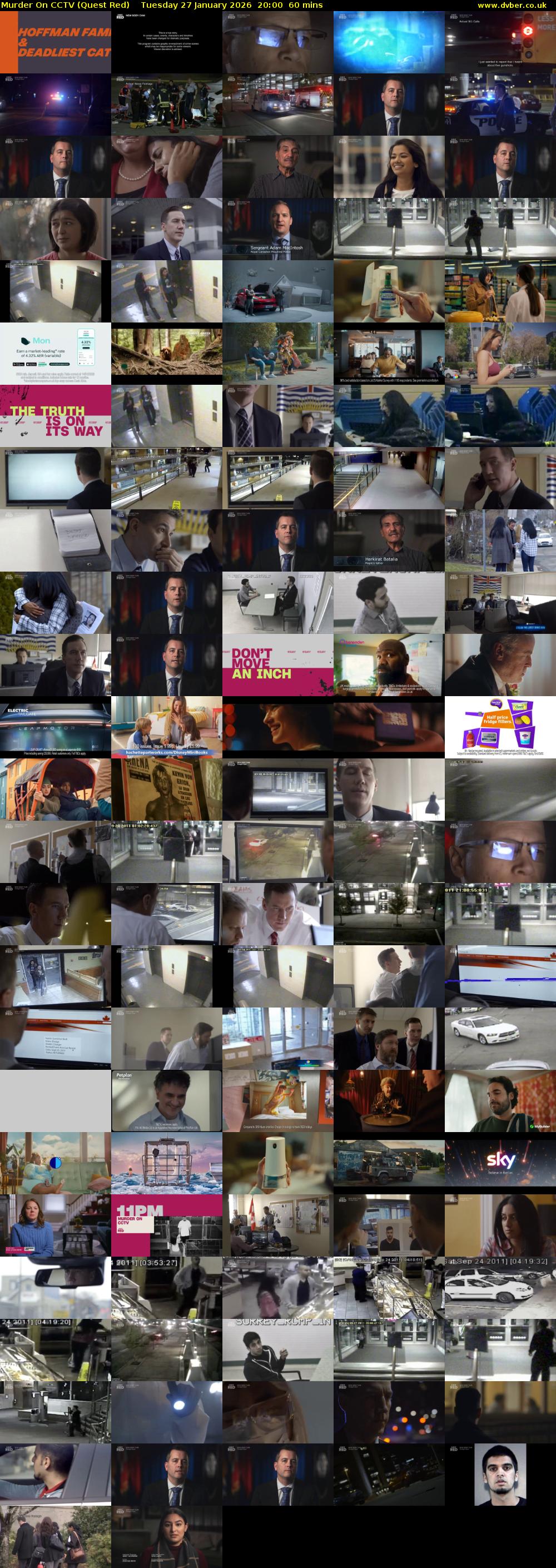 Murder On CCTV (Quest Red) Tuesday 27 January 2026 20:00 - 21:00
