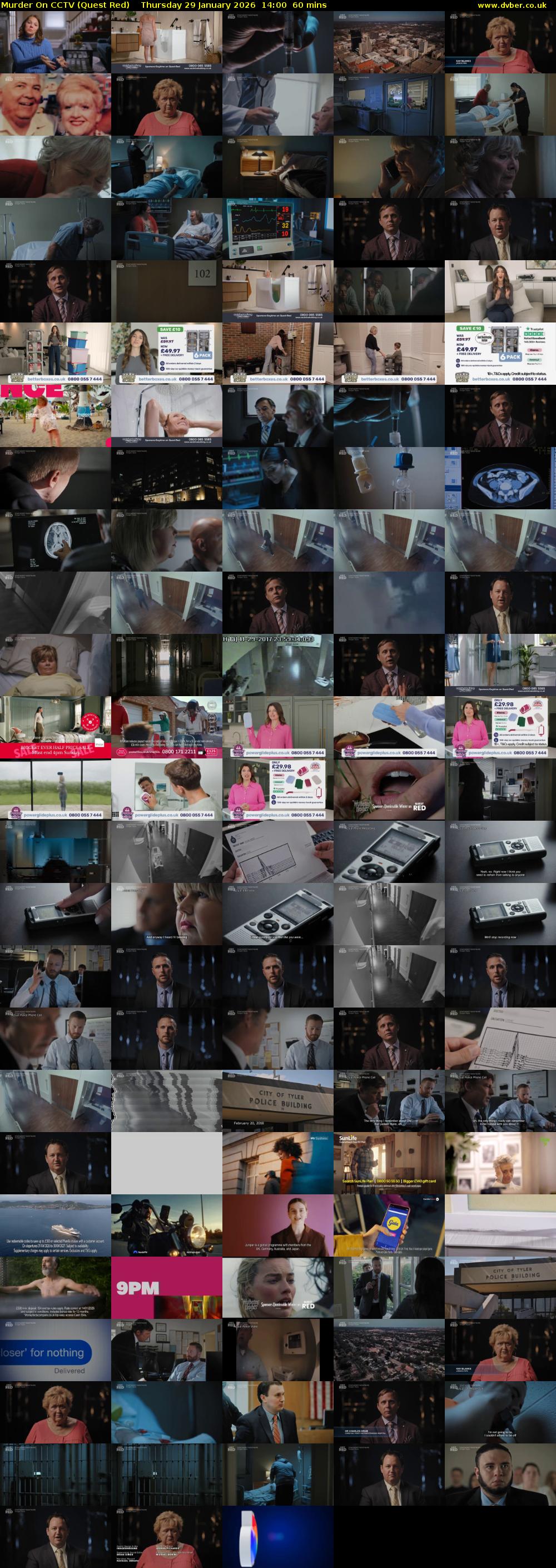 Murder On CCTV (Quest Red) Thursday 29 January 2026 14:00 - 15:00