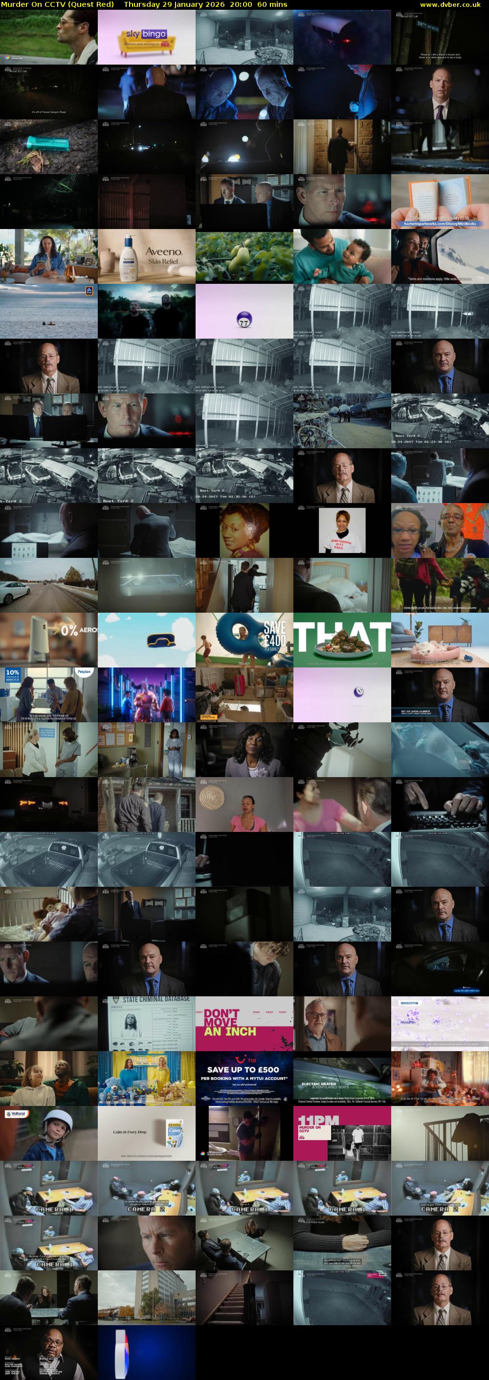 Murder On CCTV (Quest Red) Thursday 29 January 2026 20:00 - 21:00