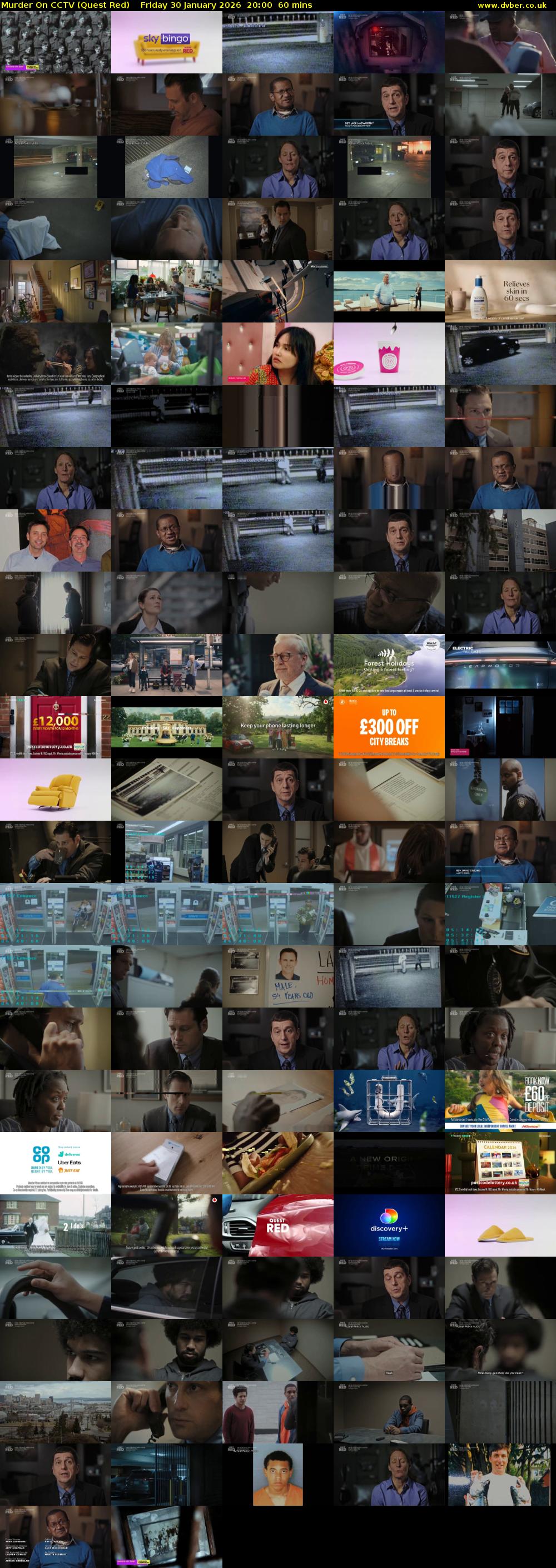 Murder On CCTV (Quest Red) Friday 30 January 2026 20:00 - 21:00