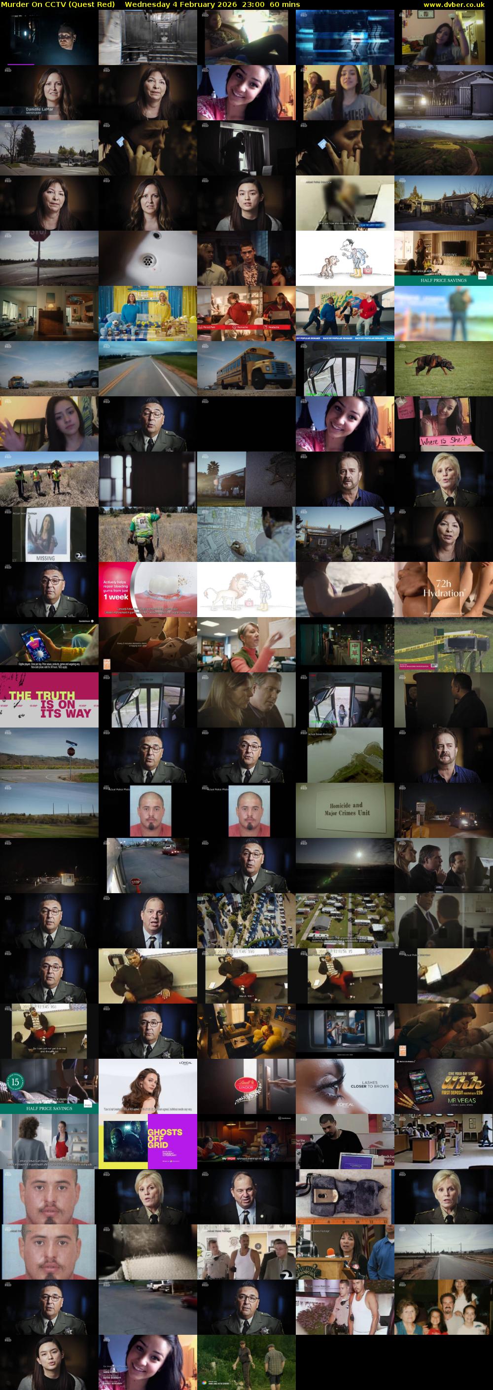 Murder On CCTV (Quest Red) Wednesday 4 February 2026 23:00 - 00:00