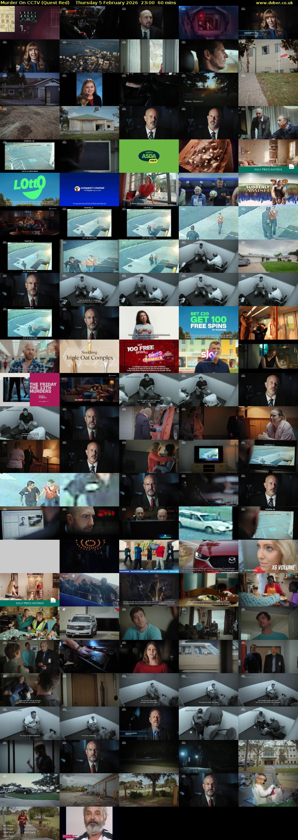 Murder On CCTV (Quest Red) Thursday 5 February 2026 23:00 - 00:00