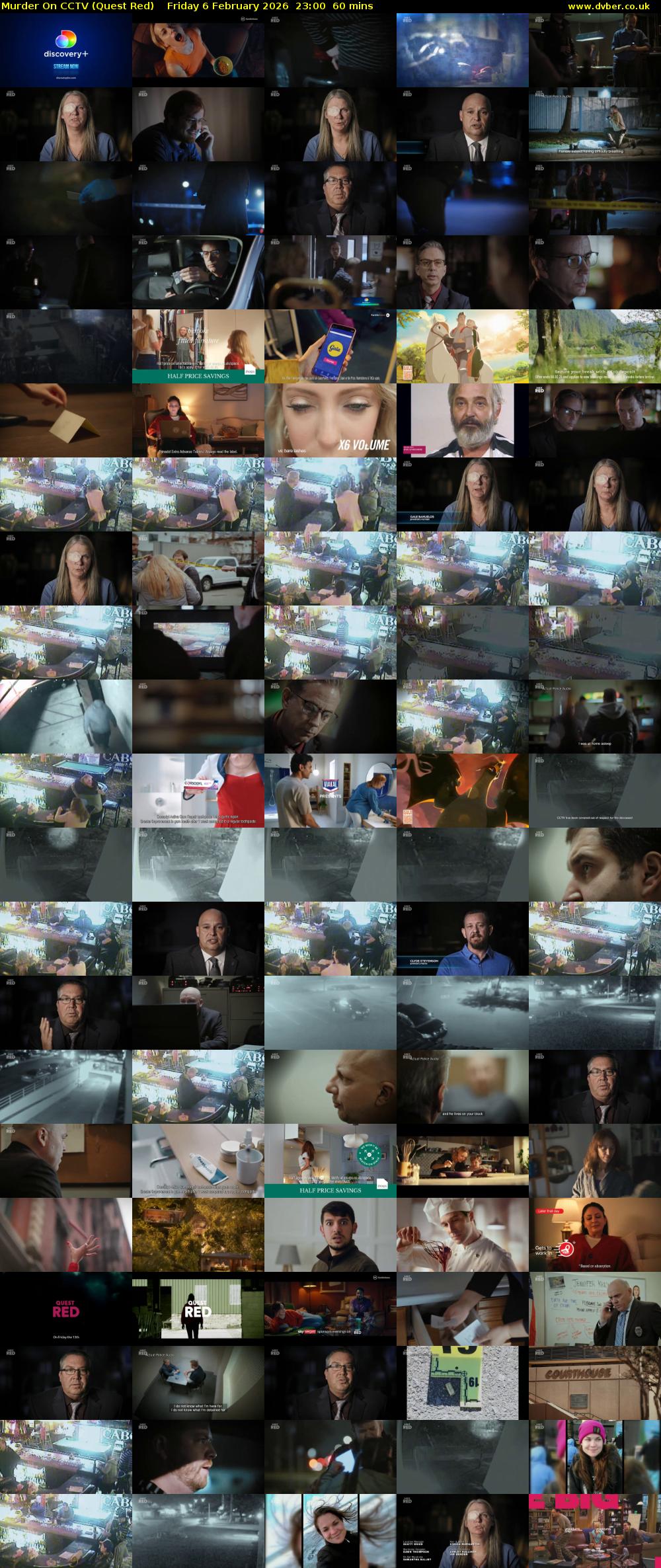 Murder On CCTV (Quest Red) Friday 6 February 2026 23:00 - 00:00