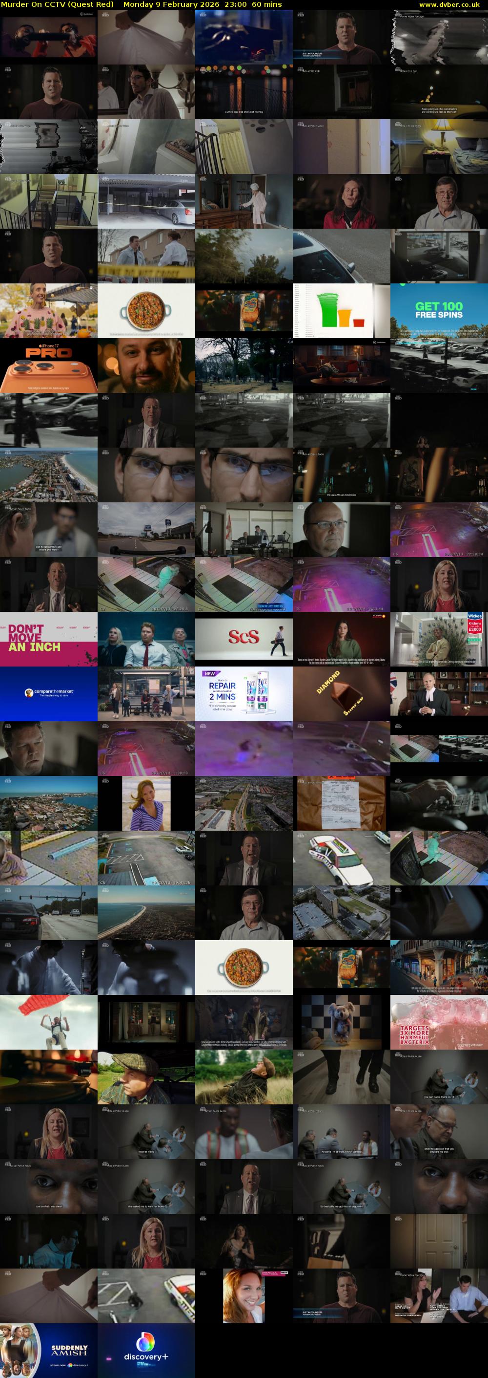 Murder On CCTV (Quest Red) Monday 9 February 2026 23:00 - 00:00