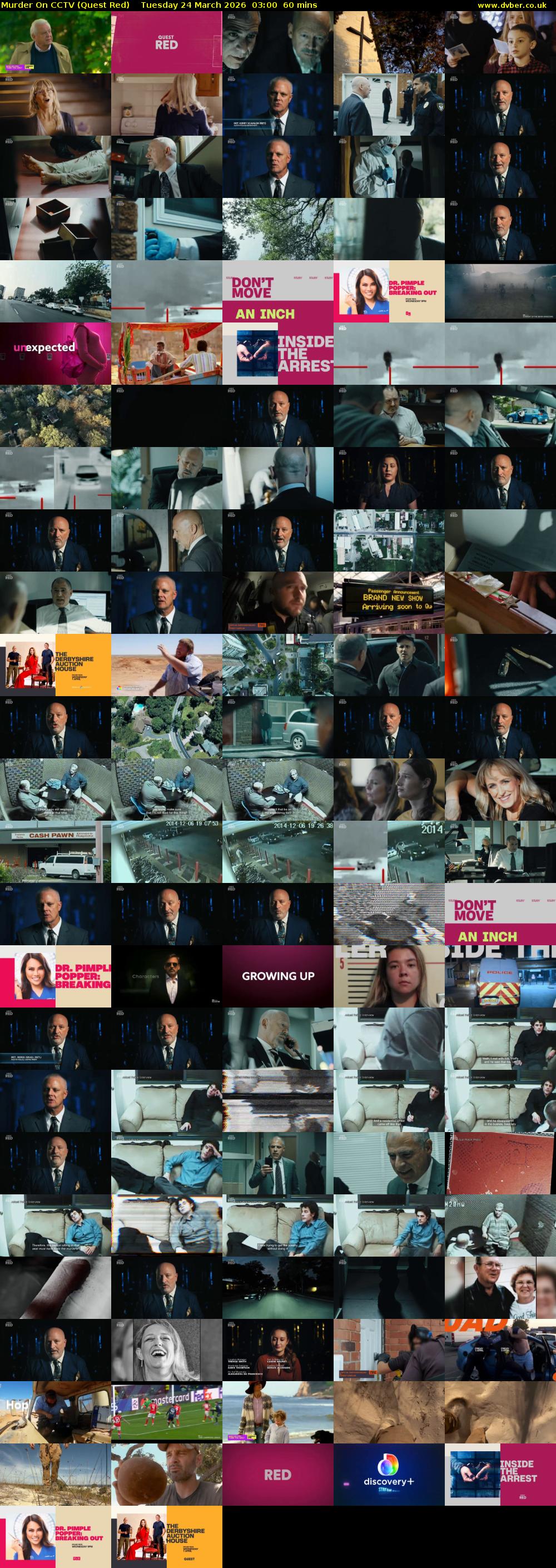 Murder On CCTV (Quest Red) Tuesday 24 March 2026 03:00 - 04:00