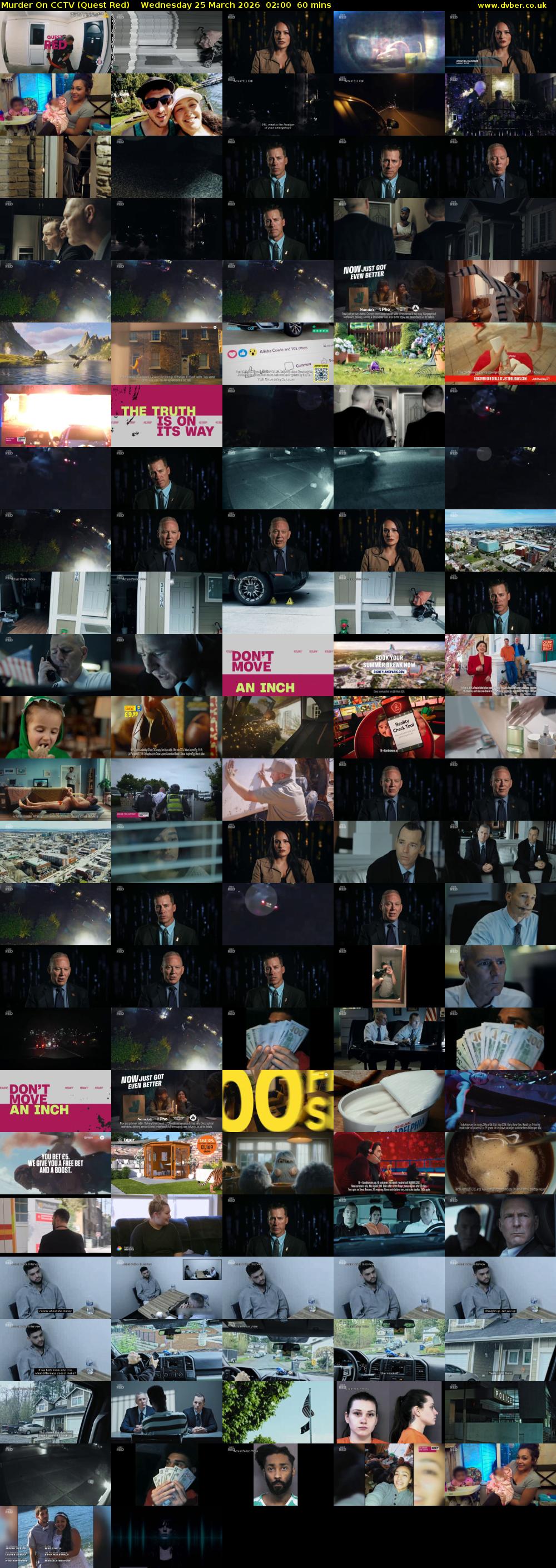 Murder On CCTV (Quest Red) Wednesday 25 March 2026 02:00 - 03:00