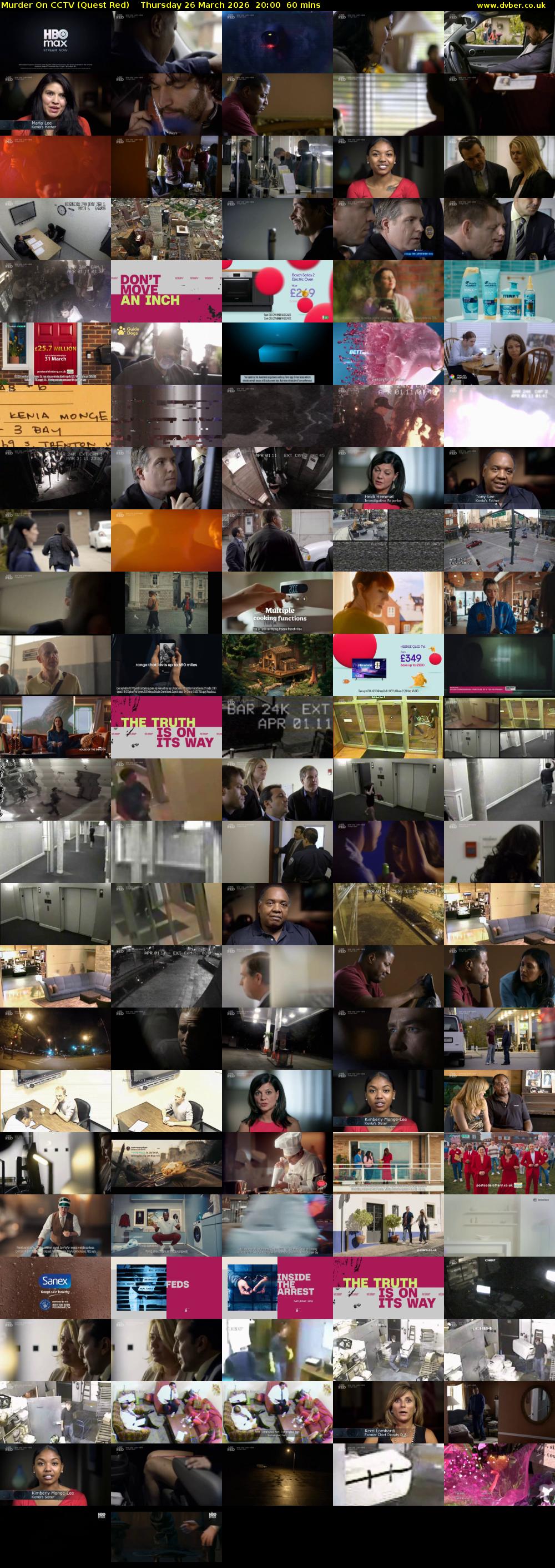 Murder On CCTV (Quest Red) Thursday 26 March 2026 20:00 - 21:00