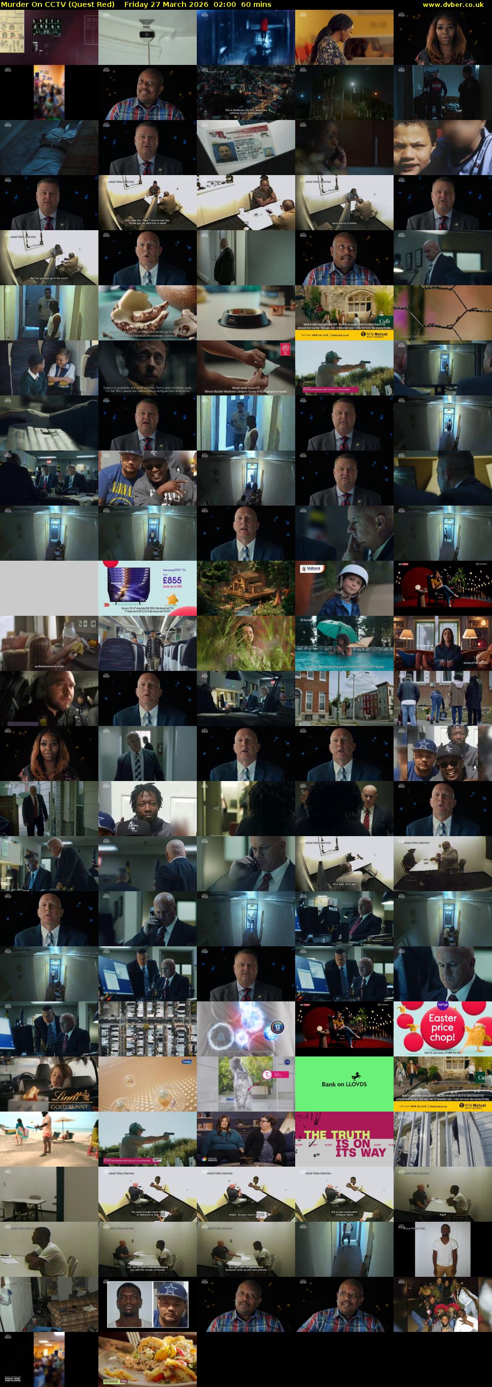 Murder On CCTV (Quest Red) Friday 27 March 2026 02:00 - 03:00