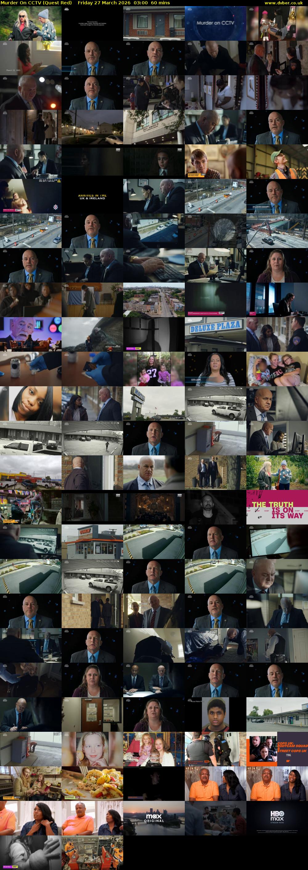 Murder On CCTV (Quest Red) Friday 27 March 2026 03:00 - 04:00