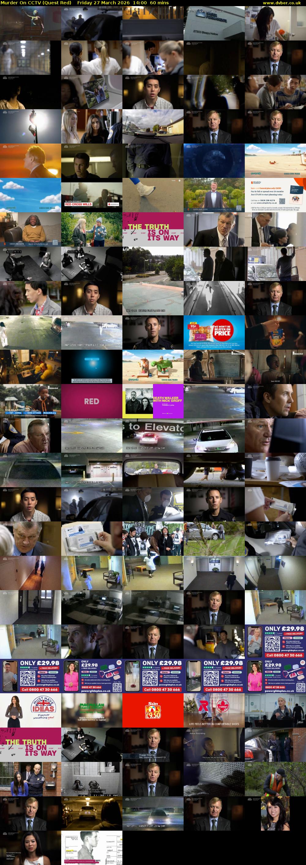 Murder On CCTV (Quest Red) Friday 27 March 2026 14:00 - 15:00