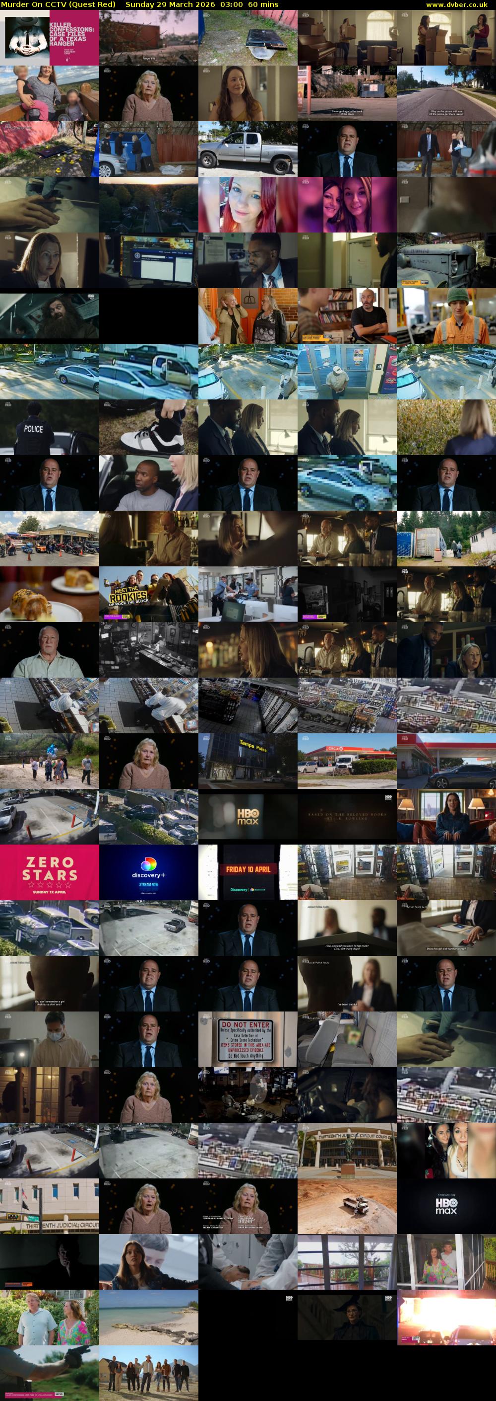 Murder On CCTV (Quest Red) Sunday 29 March 2026 03:00 - 04:00