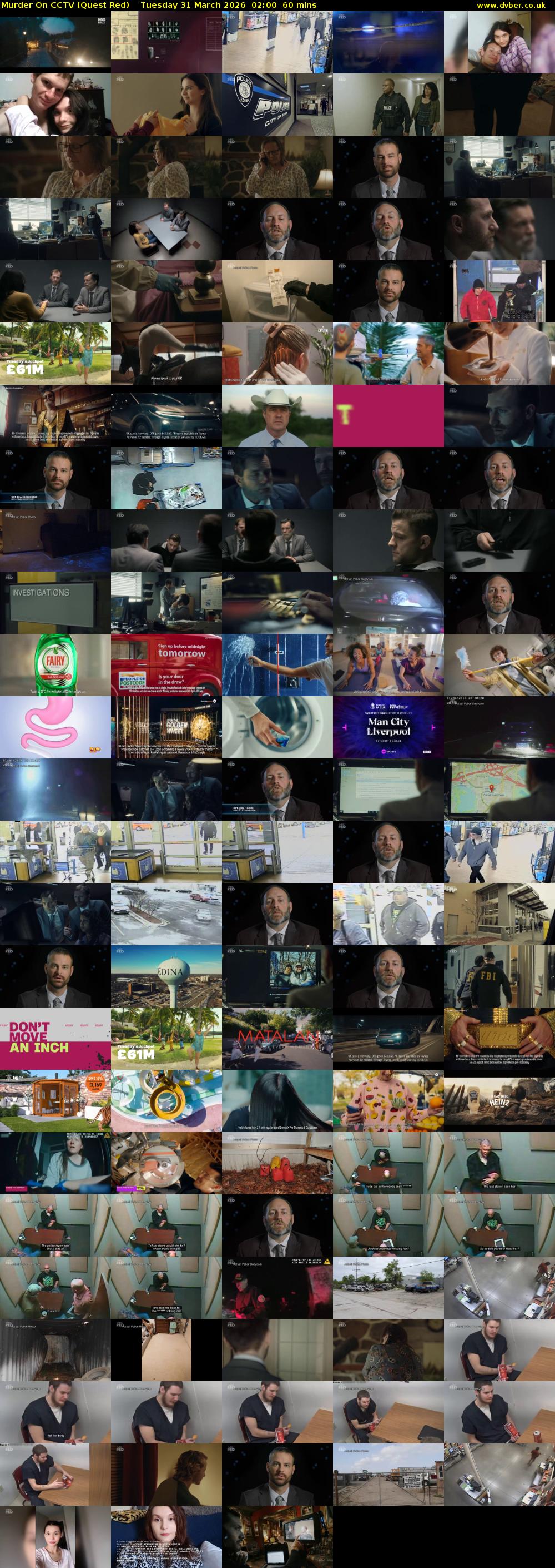 Murder On CCTV (Quest Red) Tuesday 31 March 2026 02:00 - 03:00