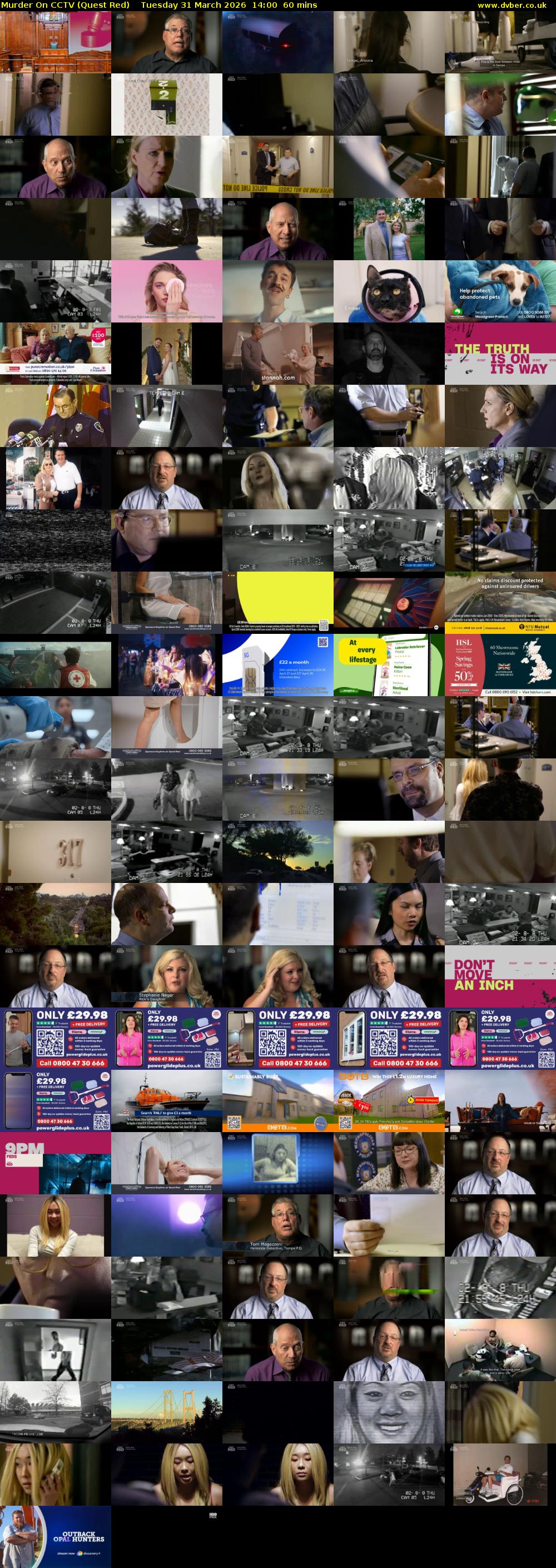 Murder On CCTV (Quest Red) Tuesday 31 March 2026 14:00 - 15:00