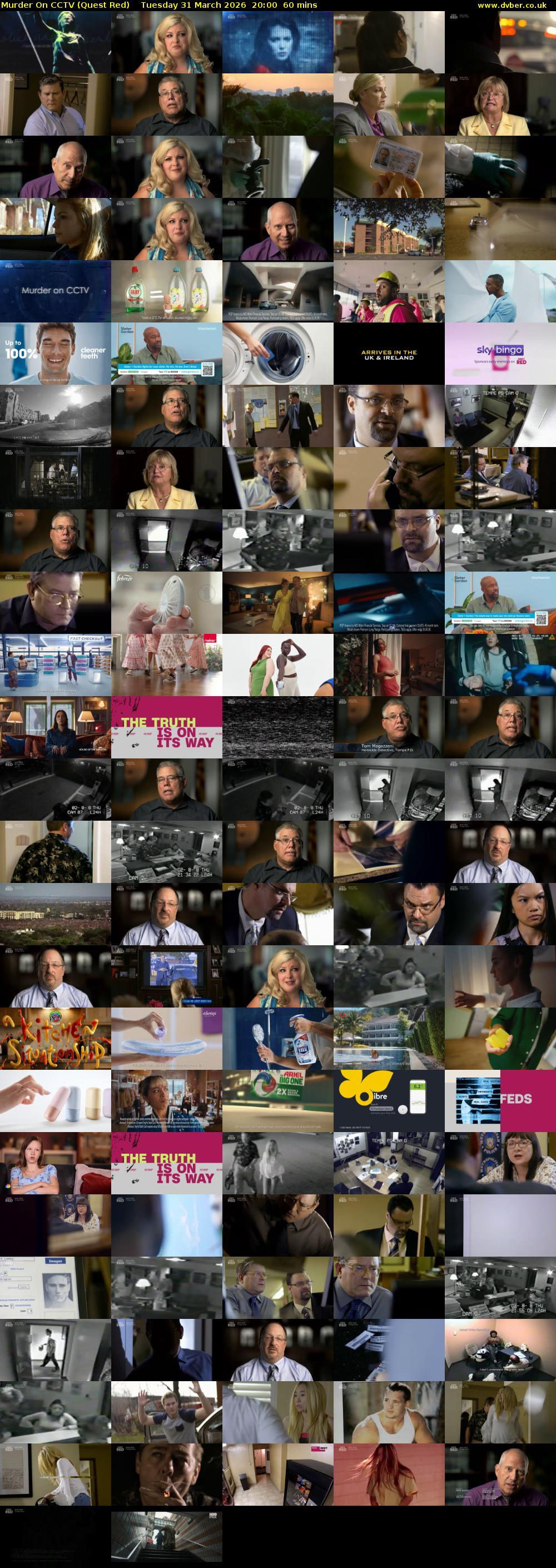 Murder On CCTV (Quest Red) Tuesday 31 March 2026 20:00 - 21:00