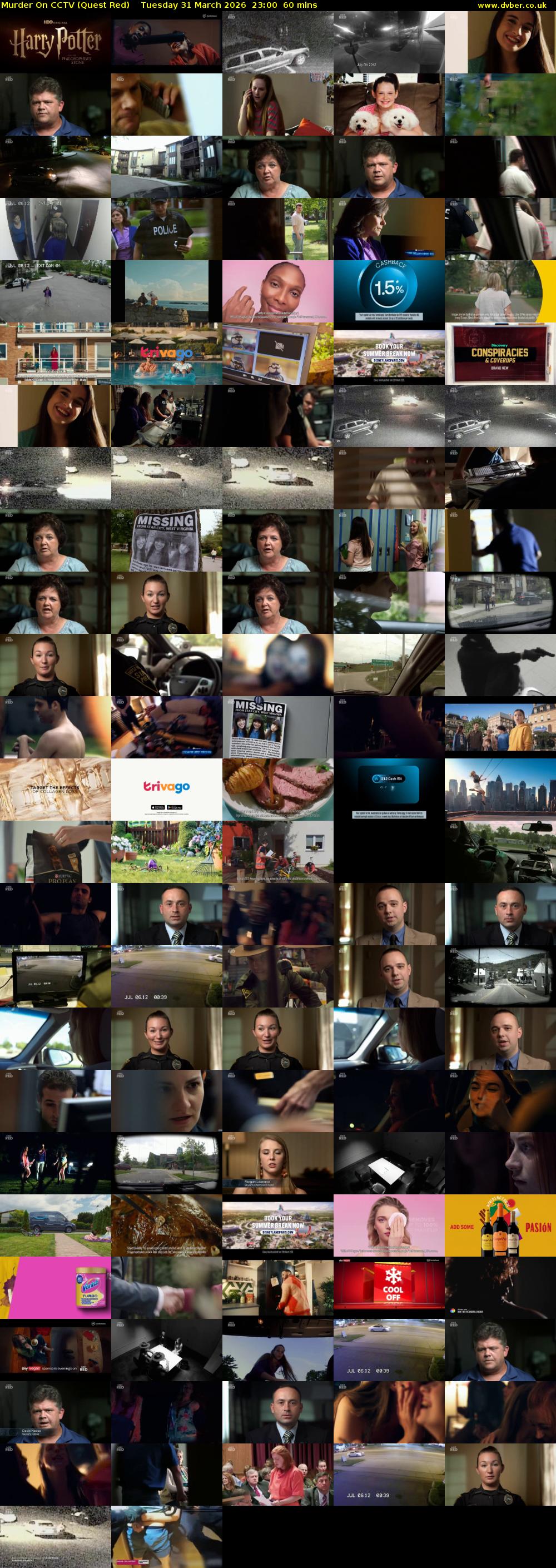 Murder On CCTV (Quest Red) Tuesday 31 March 2026 23:00 - 00:00