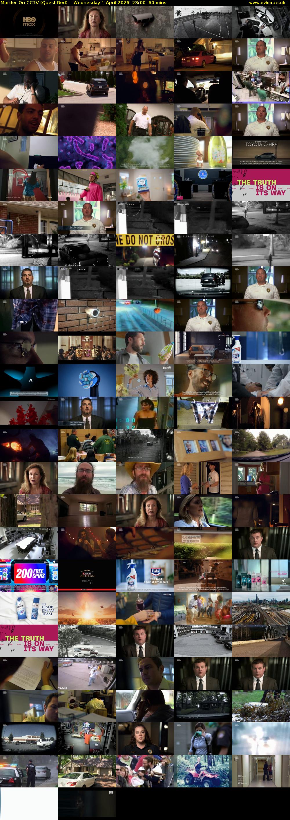 Murder On CCTV (Quest Red) Wednesday 1 April 2026 23:00 - 00:00