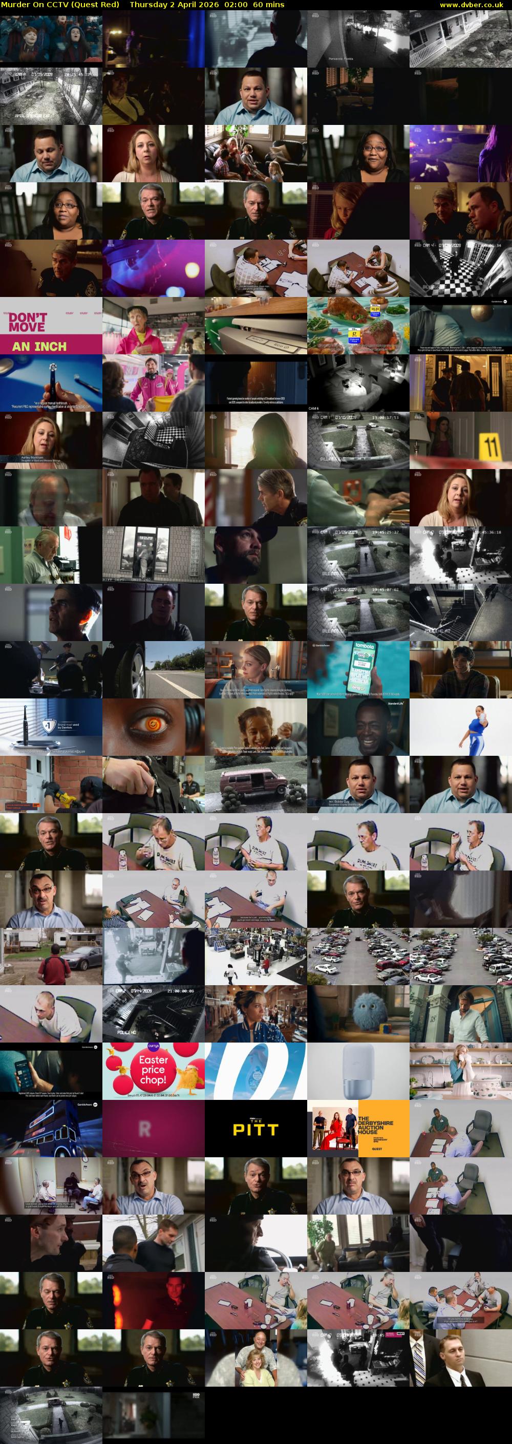 Murder On CCTV (Quest Red) Thursday 2 April 2026 02:00 - 03:00