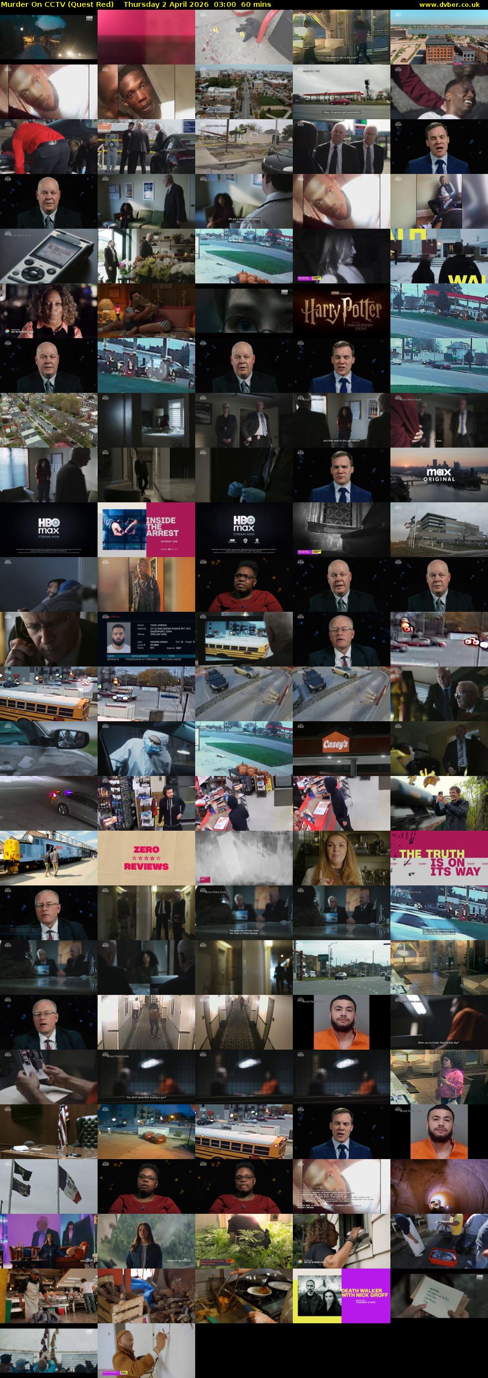 Murder On CCTV (Quest Red) Thursday 2 April 2026 03:00 - 04:00