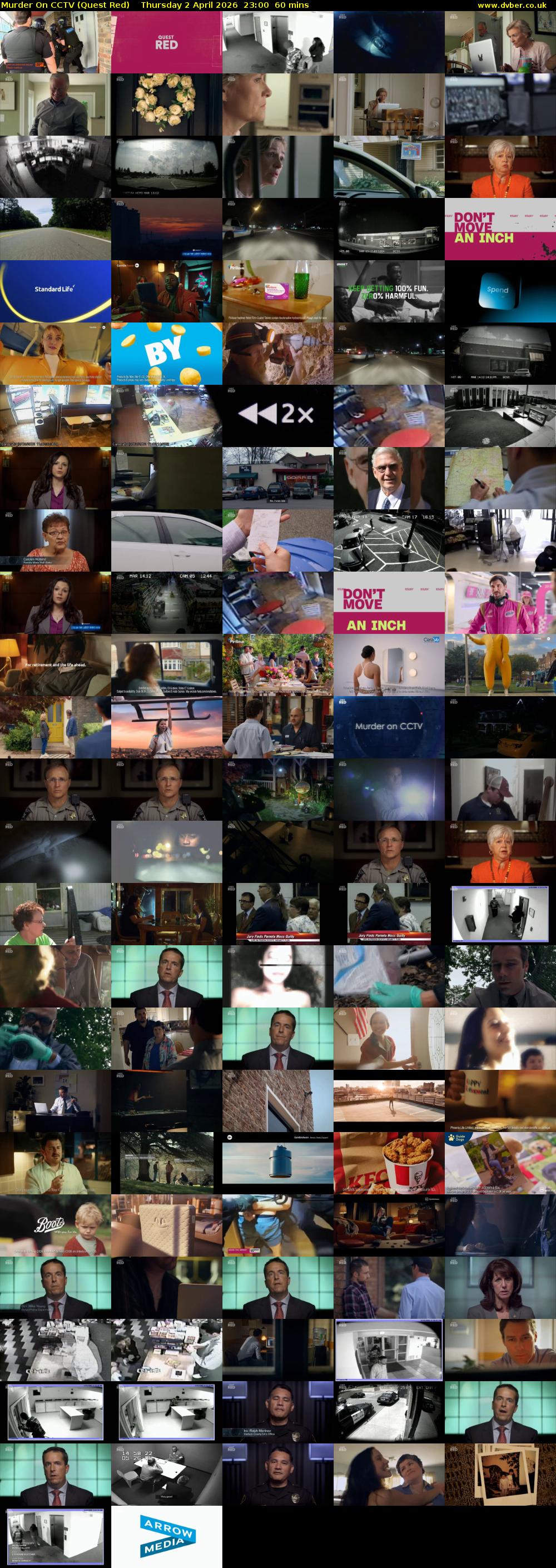 Murder On CCTV (Quest Red) Thursday 2 April 2026 23:00 - 00:00