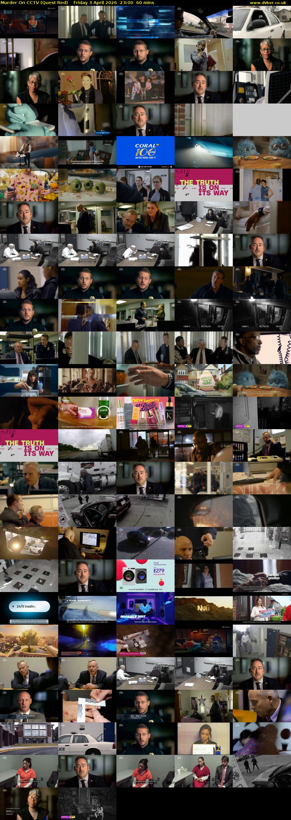 Murder On CCTV (Quest Red) Friday 3 April 2026 23:00 - 00:00
