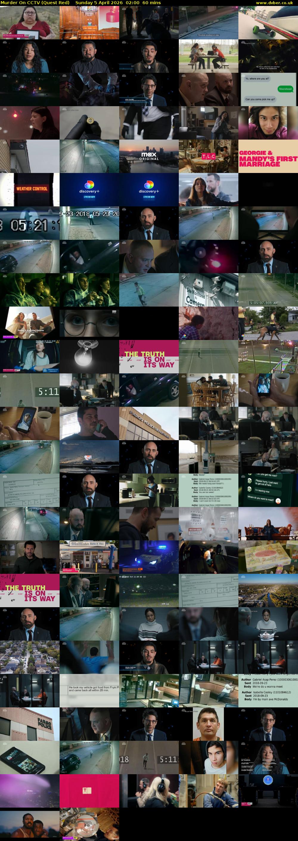 Murder On CCTV (Quest Red) Sunday 5 April 2026 02:00 - 03:00