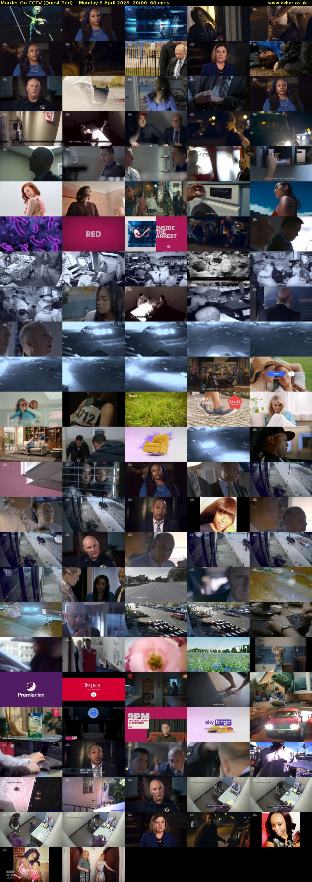 Murder On CCTV (Quest Red) Monday 6 April 2026 20:00 - 21:00
