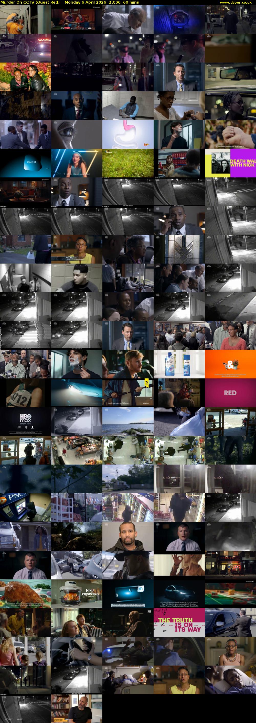 Murder On CCTV (Quest Red) Monday 6 April 2026 23:00 - 00:00