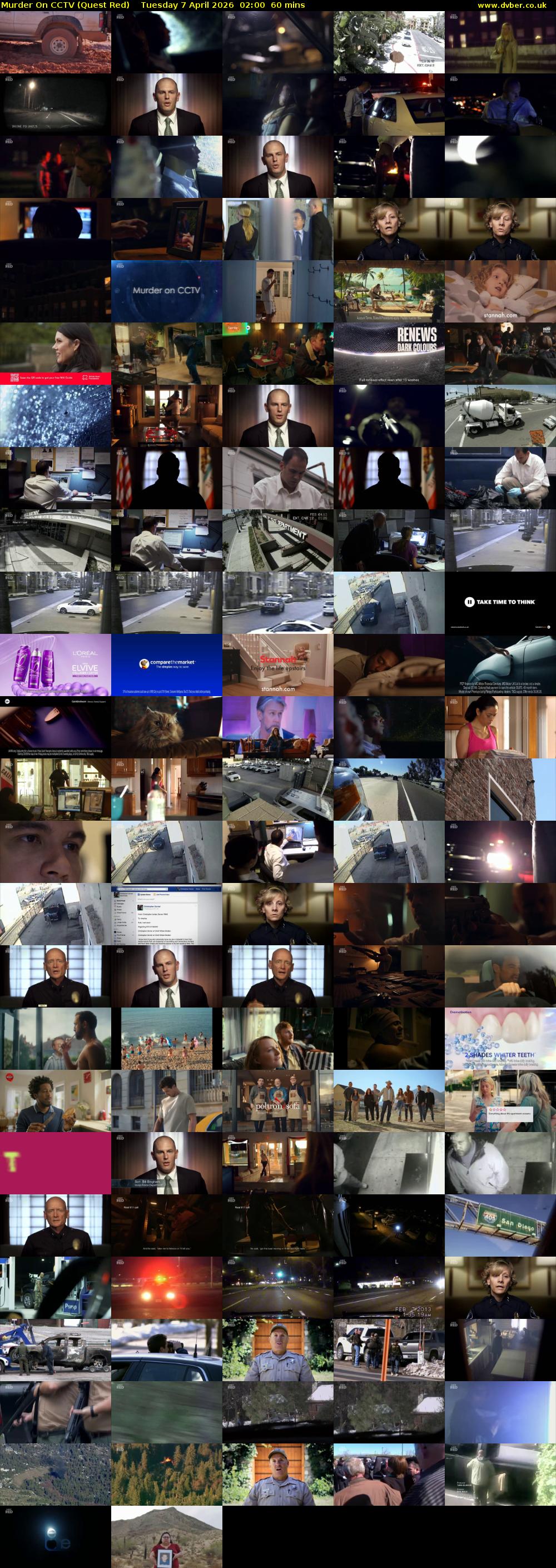 Murder On CCTV (Quest Red) Tuesday 7 April 2026 02:00 - 03:00