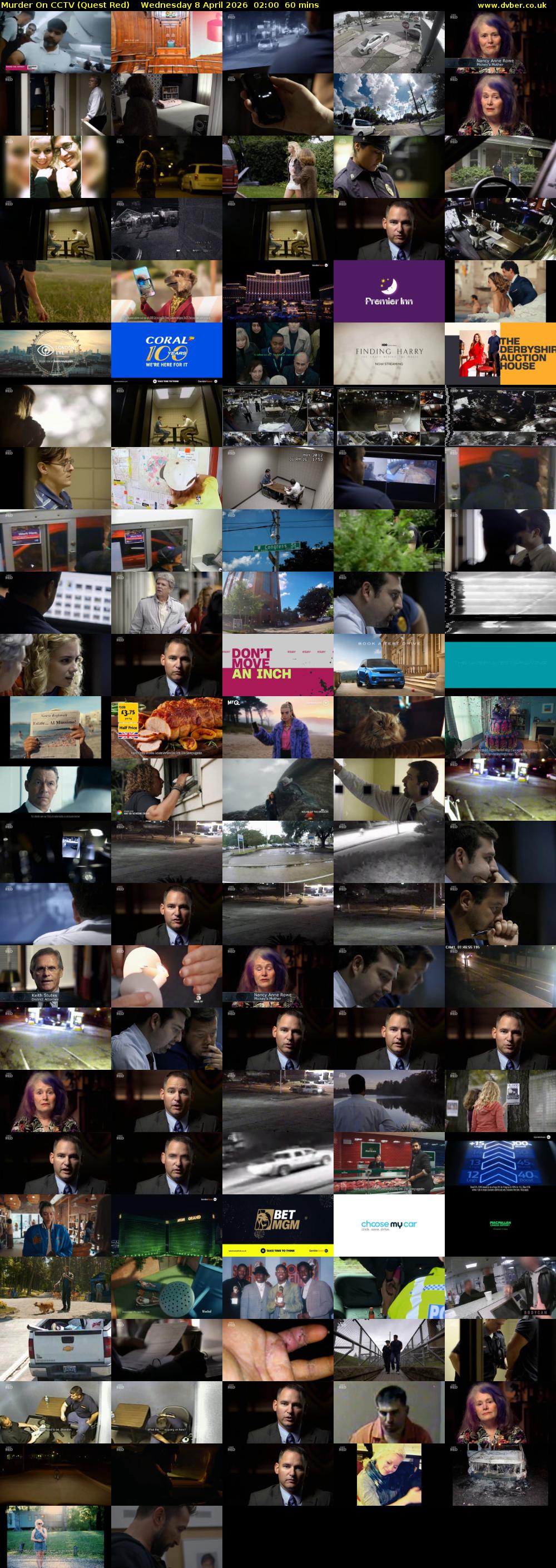 Murder On CCTV (Quest Red) Wednesday 8 April 2026 02:00 - 03:00