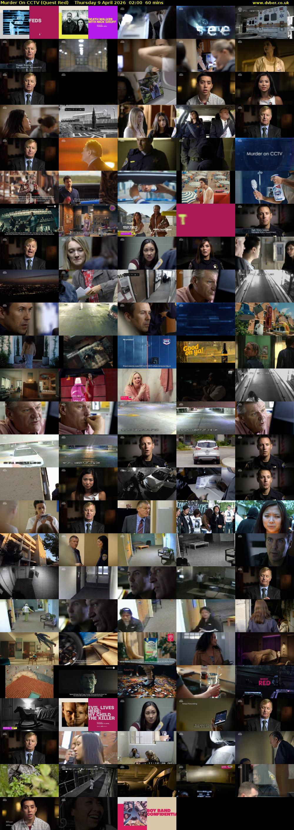 Murder On CCTV (Quest Red) Thursday 9 April 2026 02:00 - 03:00