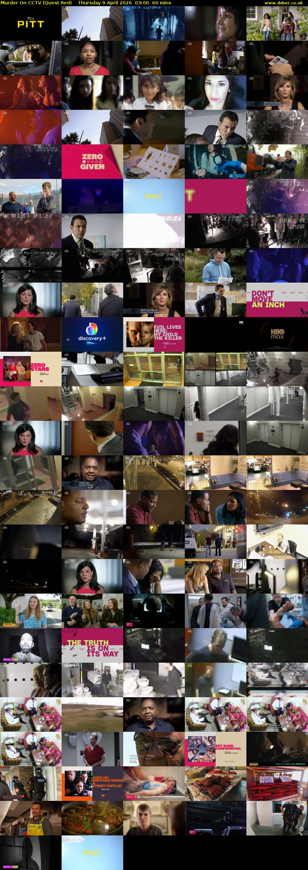 Murder On CCTV (Quest Red) Thursday 9 April 2026 03:00 - 04:00