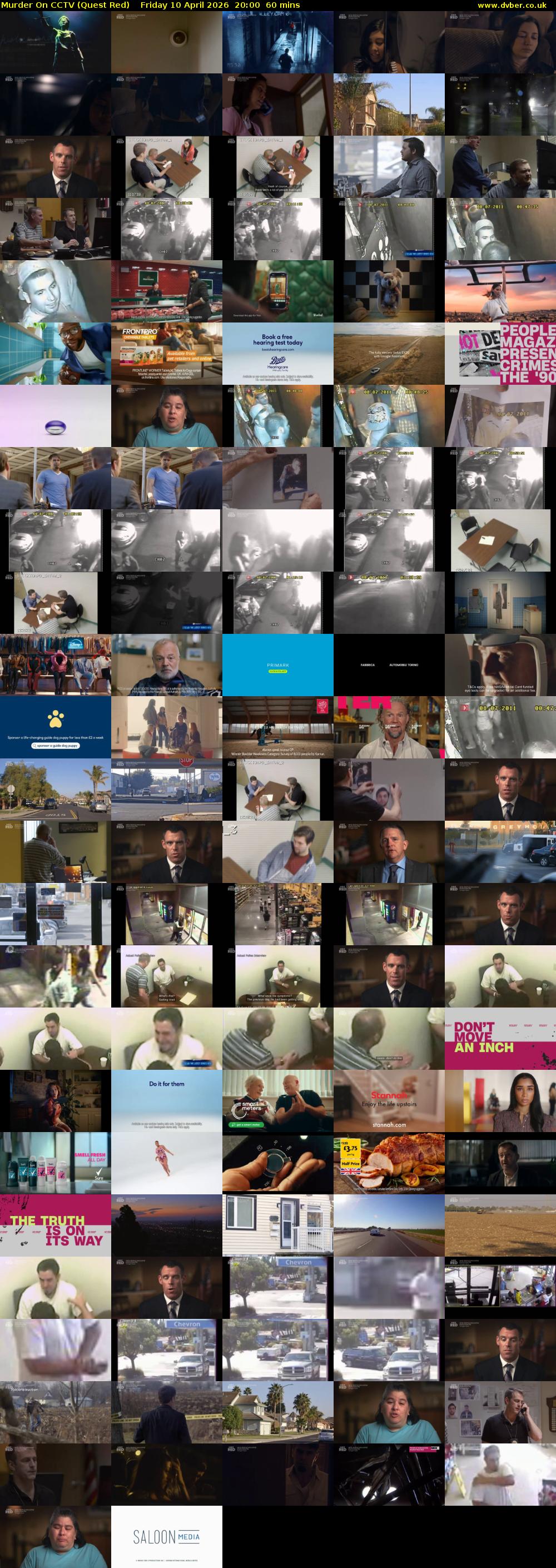 Murder On CCTV (Quest Red) Friday 10 April 2026 20:00 - 21:00