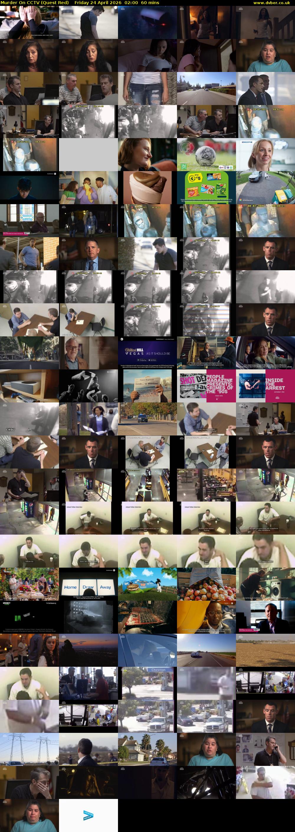 Murder On CCTV (Quest Red) Friday 24 April 2026 02:00 - 03:00