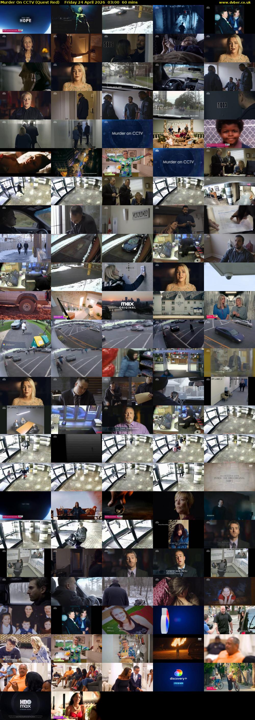 Murder On CCTV (Quest Red) Friday 24 April 2026 03:00 - 04:00