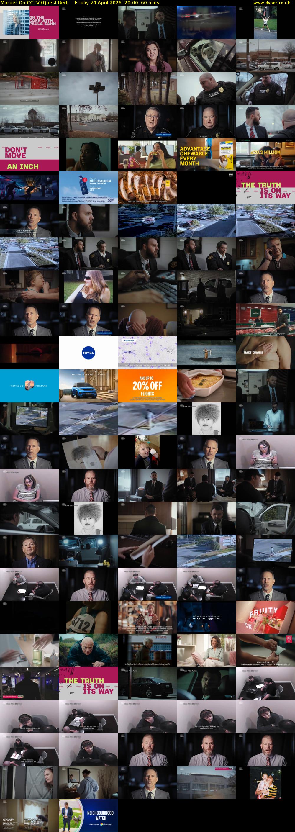Murder On CCTV (Quest Red) Friday 24 April 2026 20:00 - 21:00