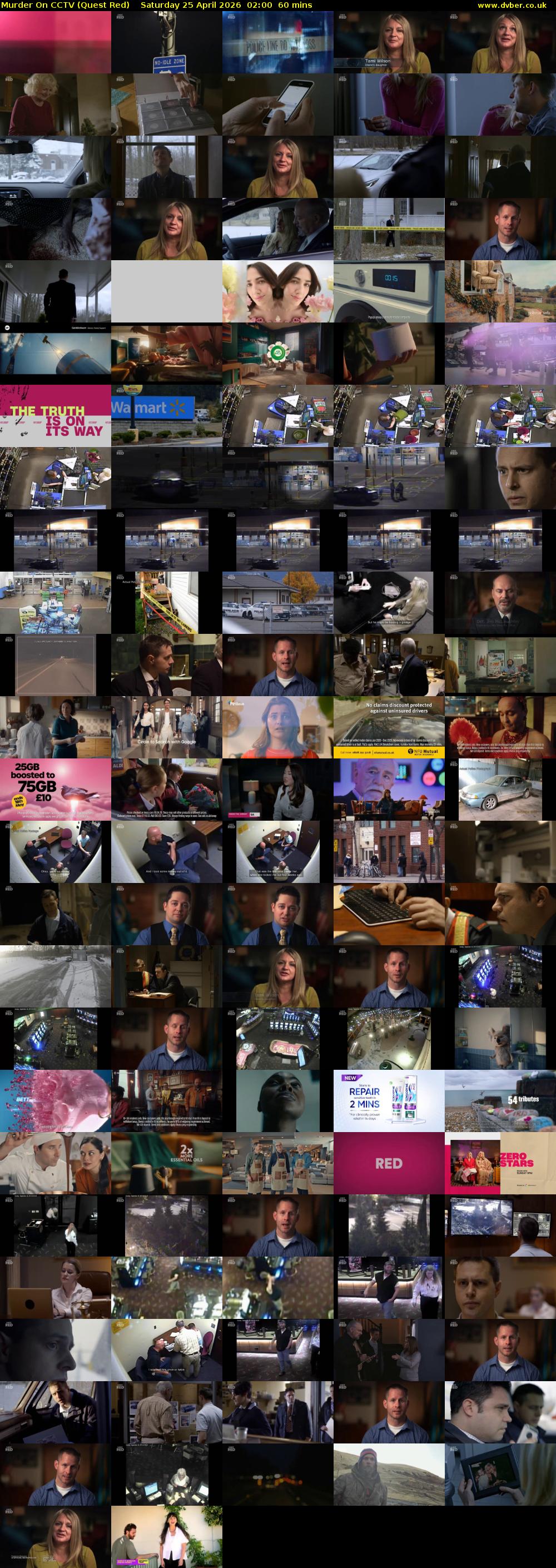 Murder On CCTV (Quest Red) Saturday 25 April 2026 02:00 - 03:00