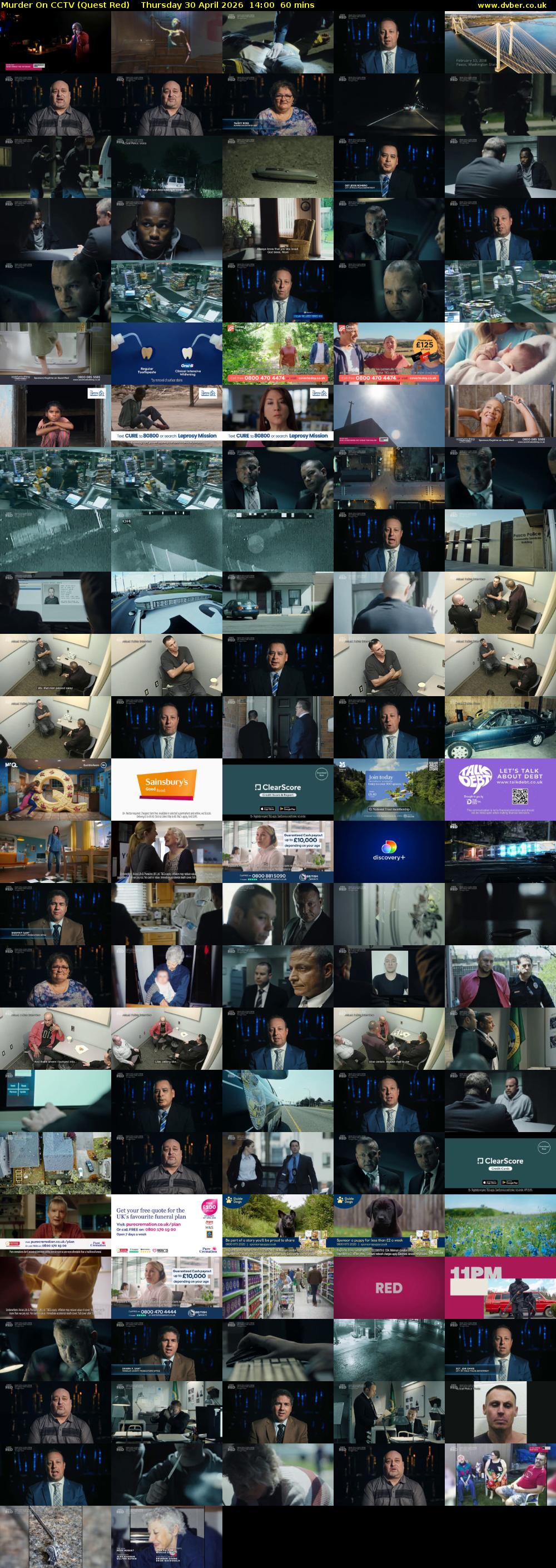 Murder On CCTV (Quest Red) Thursday 30 April 2026 14:00 - 15:00