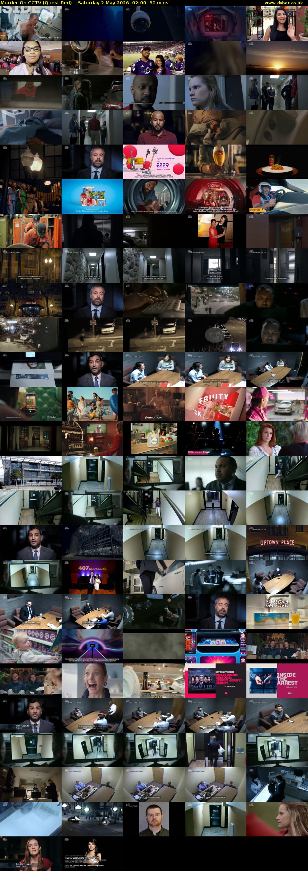 Murder On CCTV (Quest Red) Saturday 2 May 2026 02:00 - 03:00