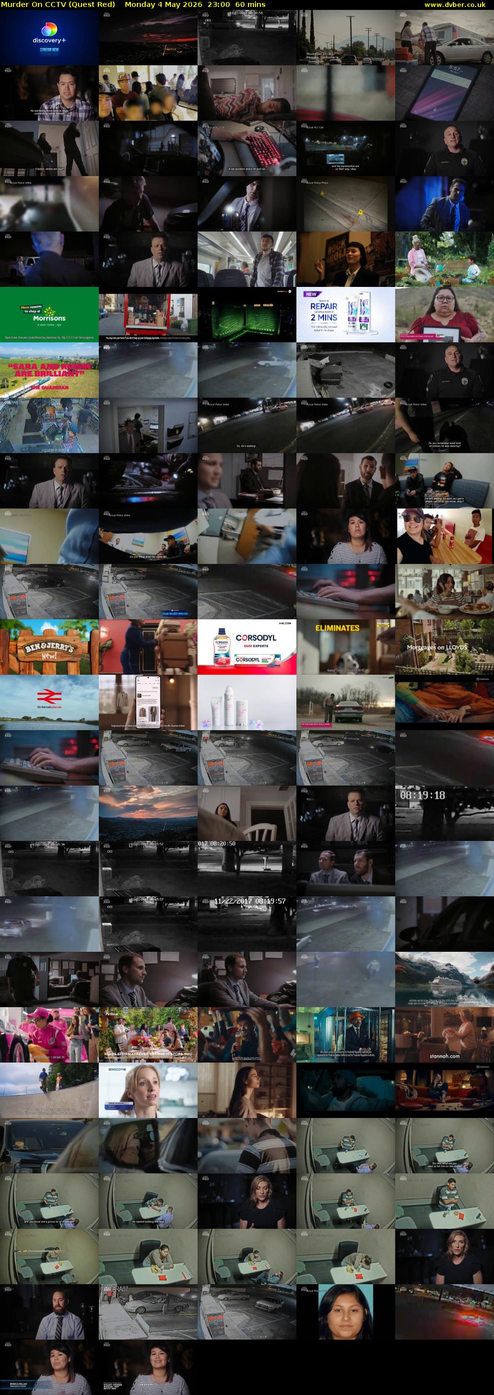 Murder On CCTV (Quest Red) Monday 4 May 2026 23:00 - 00:00