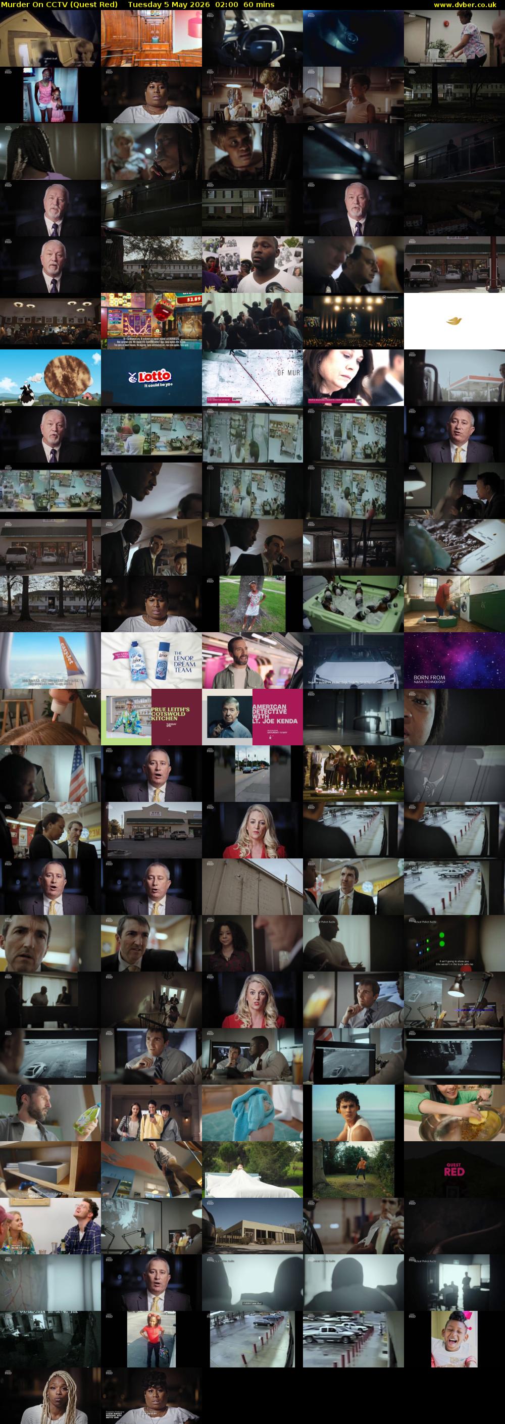 Murder On CCTV (Quest Red) Tuesday 5 May 2026 02:00 - 03:00