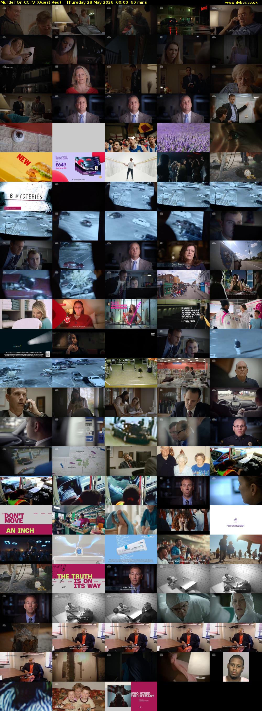 Murder On CCTV (Quest Red) Thursday 28 May 2026 00:00 - 01:00