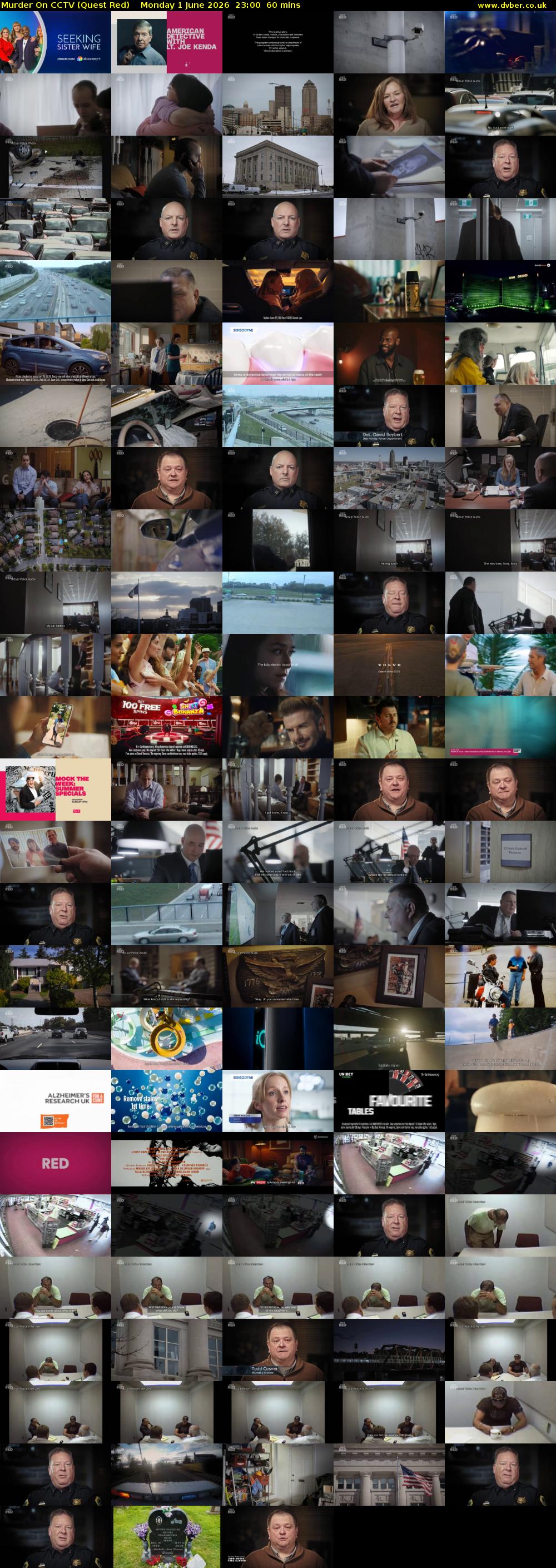 Murder On CCTV (Quest Red) Monday 1 June 2026 23:00 - 00:00