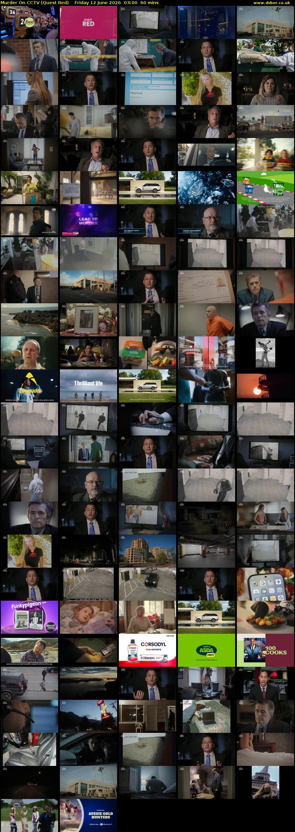 Murder On CCTV (Quest Red) Friday 12 June 2026 03:00 - 04:00
